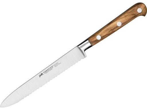Lion Sabatier Tomato knife Ideal Provence 12 cm Steel/Olivewood