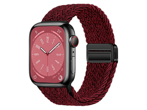 Lippa Apple Watch Nylon Strap incl. Magnetic Lock 42/44/45/46/49 mm - Red