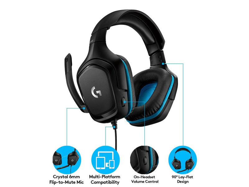 Logitech G432 Surround Sound Wired Gaming Headset