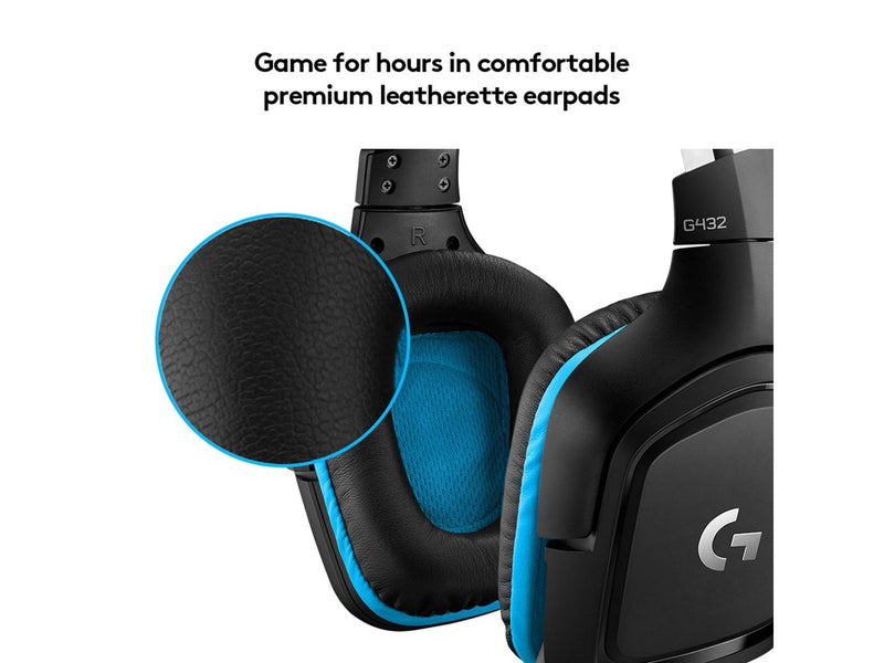 Logitech G432 Surround Sound Wired Gaming Headset