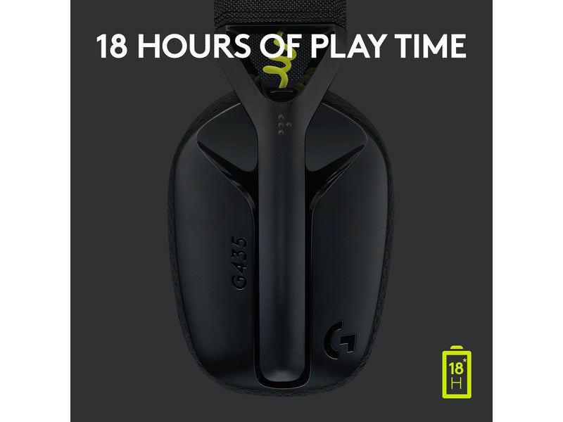 Logitech G435 LIGHTSPEED Wireless Gaming Headset - Black