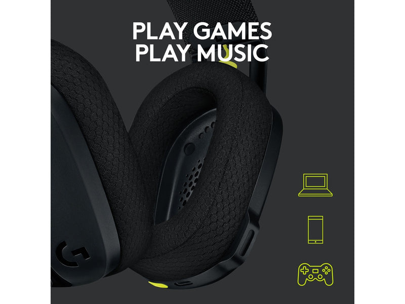 Logitech G435 LIGHTSPEED Wireless Gaming Headset - Black