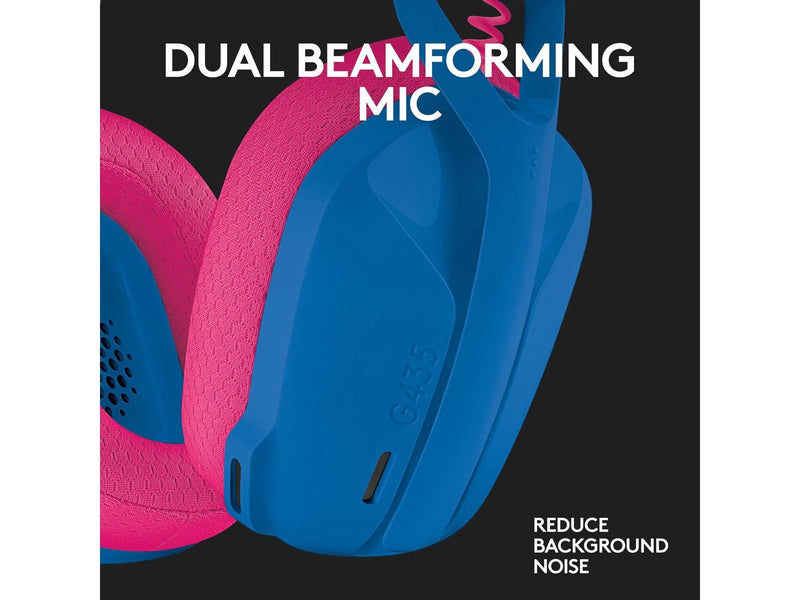 Logitech G435 LIGHTSPEED Wireless Gaming Headset - Blue