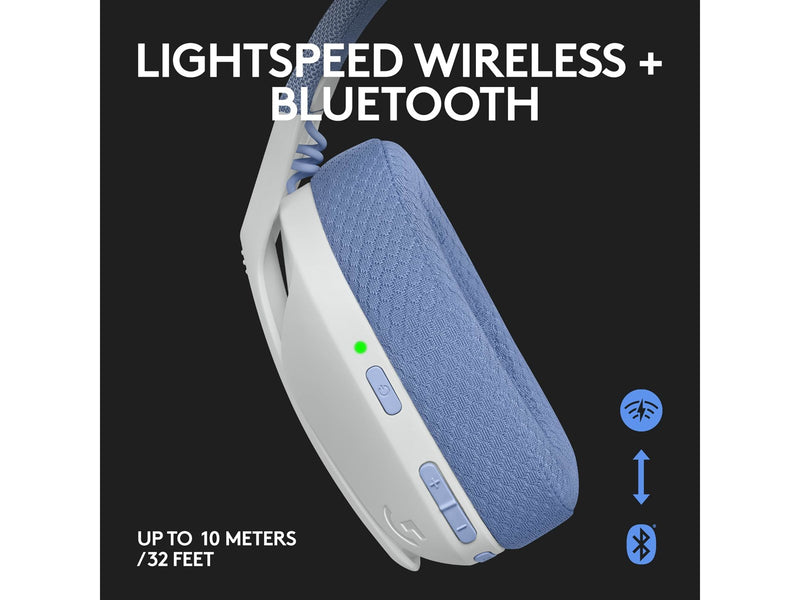 Logitech G435 LIGHTSPEED Wireless Gaming Headset - White