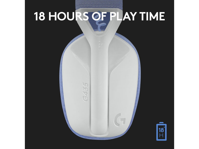 Logitech G435 LIGHTSPEED Wireless Gaming Headset - White