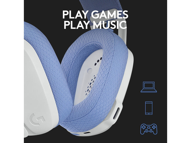 Logitech G435 LIGHTSPEED Wireless Gaming Headset - White