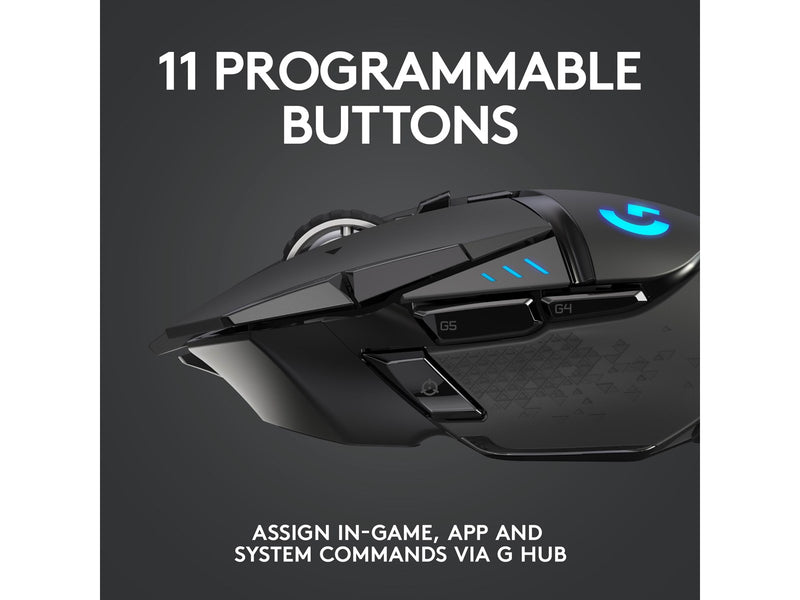 Logitech G502 LIGHTSPEED - Gaming Maus (Schwarz mit RGB)