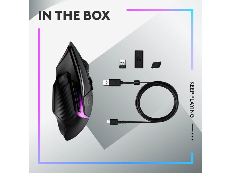 Logitech G502 X Plus Wireless - Gaming Maus (Schwarz)