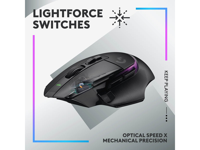 Logitech G502 X Plus Wireless - Gaming Maus (Schwarz)