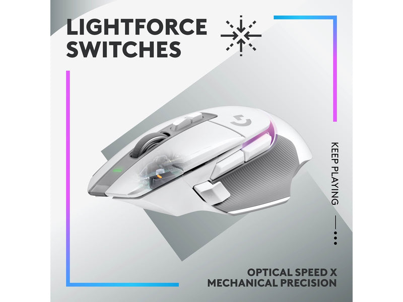 Logitech G502 X Plus Wireless - Gaming Maus (Weiß)