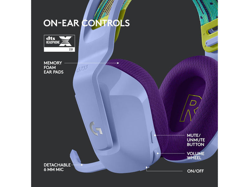 Logitech G733 LIGHTSPEED - Lilac