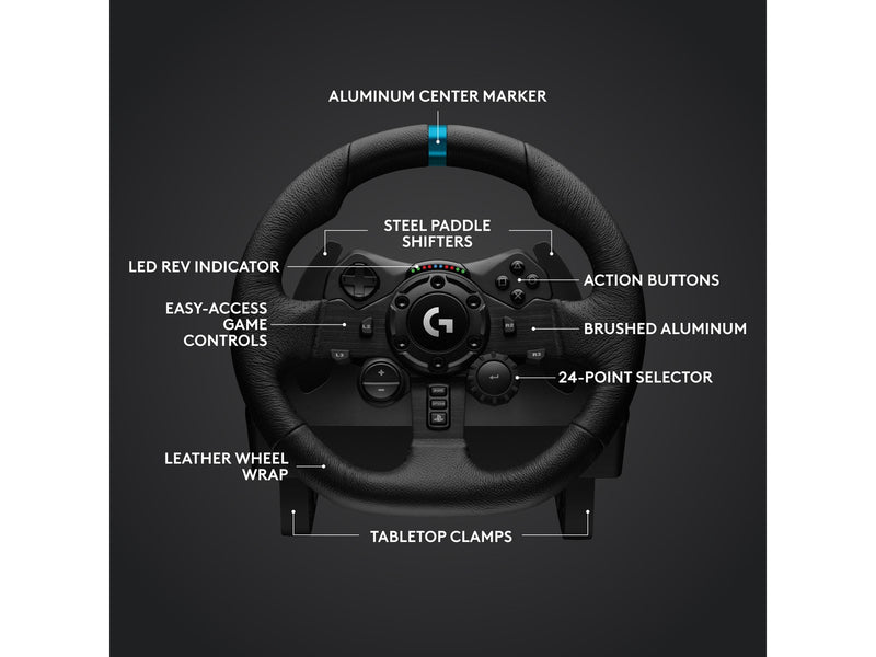Logitech G923 SE TRUEFORCE Racing Wheel & Pedals & Shifter - PS5/PS4 & PC - Wired Controller - Sony PlayStation 4