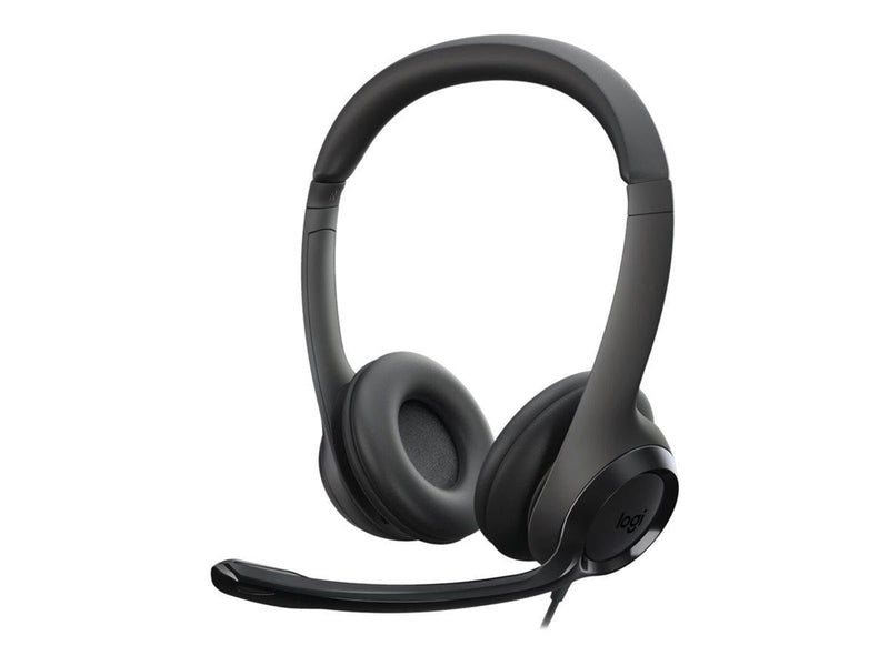 Logitech H390 USB Computer Headset - Black