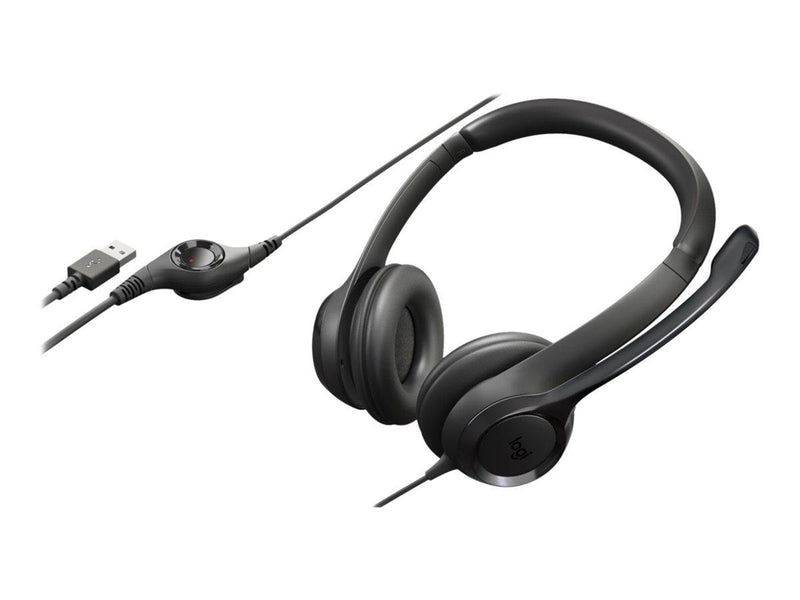 Logitech H390 USB Computer Headset - Black