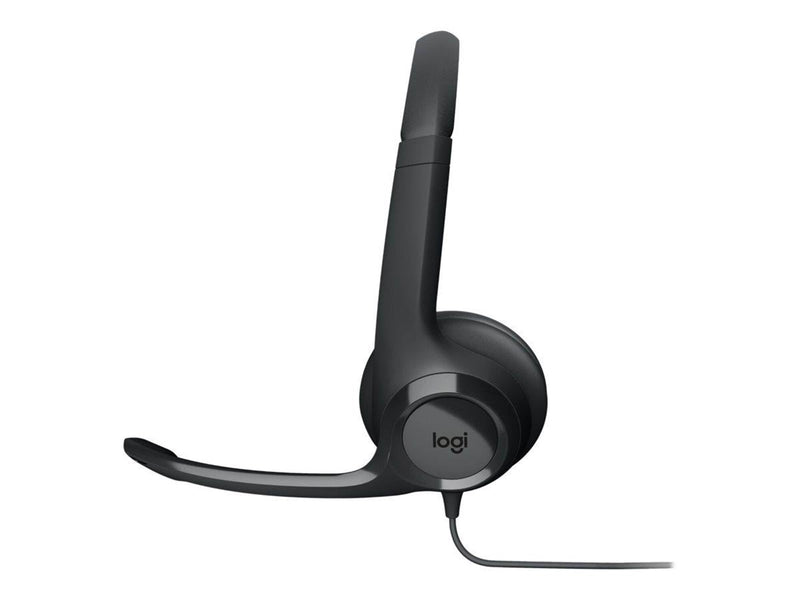 Logitech H390 USB Computer Headset - Black
