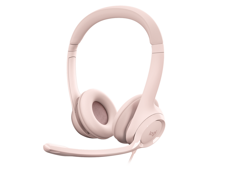 Logitech H390 USB Computer Headset - Rose