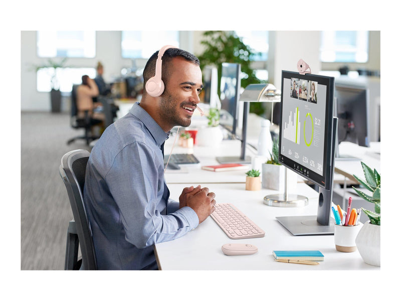 Logitech H390 USB Computer Headset - Rose