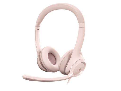 Logitech H390 USB Computer Headset - Rose