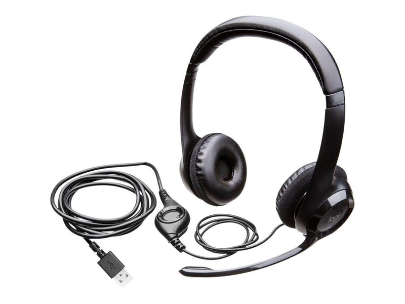 Logitech H390 USB Computer Headset - White