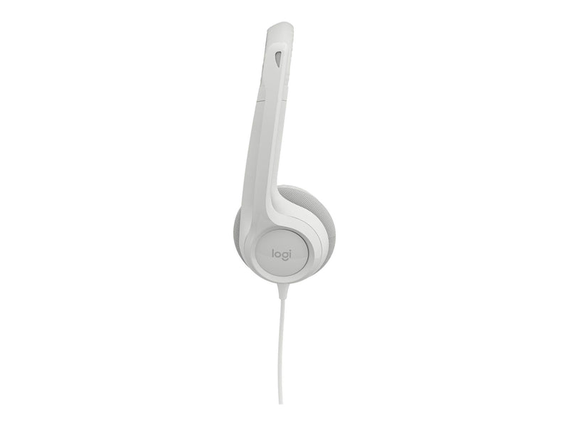 Logitech H390 USB Computer Headset - White