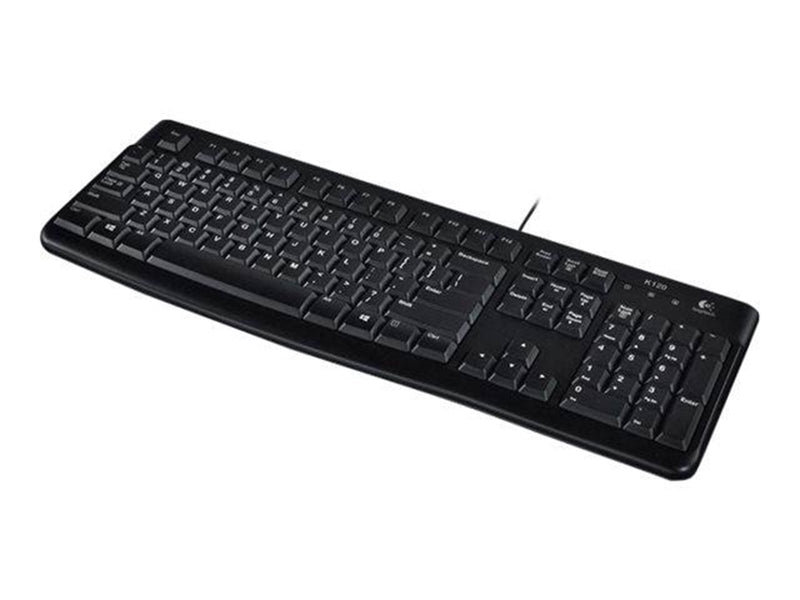 Logitech K120 Corded Keyboard - SWISS - Tastatur - Schweiz - Schwarz