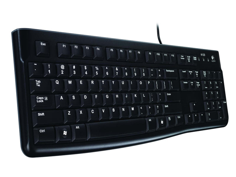 Logitech K120 Corded Keyboard - US - Tastatur - Englisch (US) - Schwarz