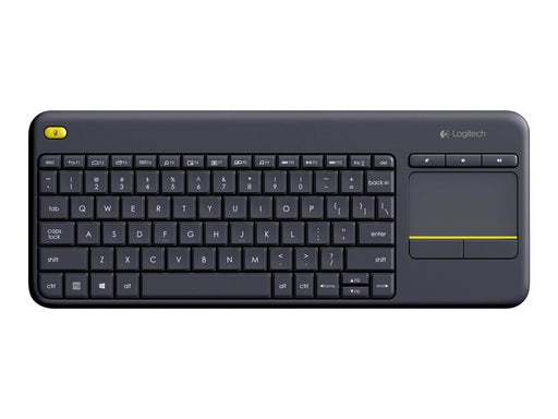 Logitech K400 Plus Ergonomic Wireless Touch - Tastatur - Schweiz - Schwarz