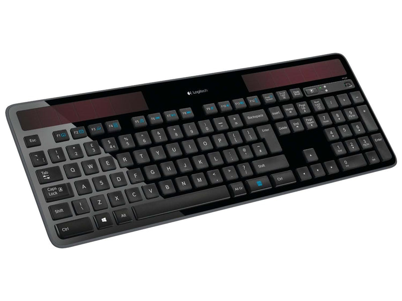 Logitech K750 Wireless Solar KB BK - DE - Tastatur - Deutsch - Schwarz