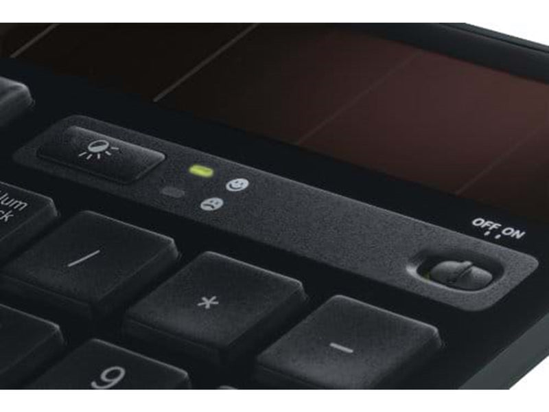 Logitech K750 Wireless Solar KB BK - DE - Tastatur - Deutsch - Schwarz