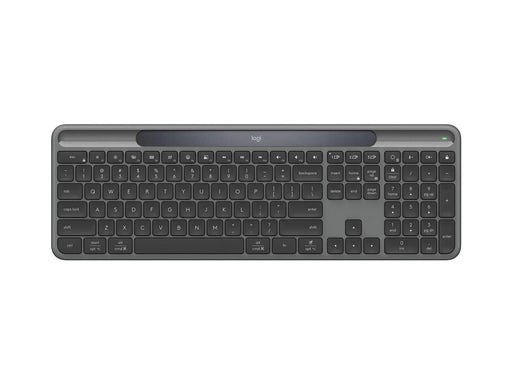 Logitech K980 Signature Slim Solar+ for Business - Tastatur - Full-Size - Englisch (US) - Grau