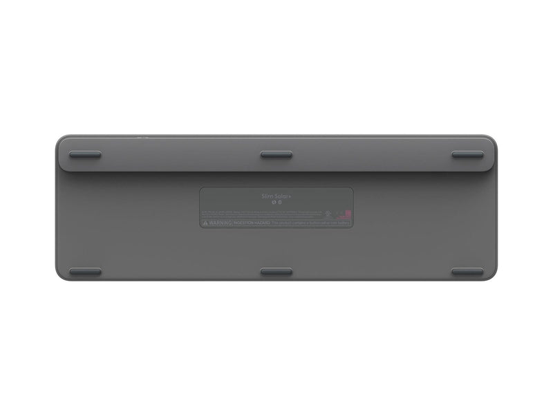 Logitech K980 Signature Slim Solar+ for Business - Tastatur - Full-Size - Französisch - Grau