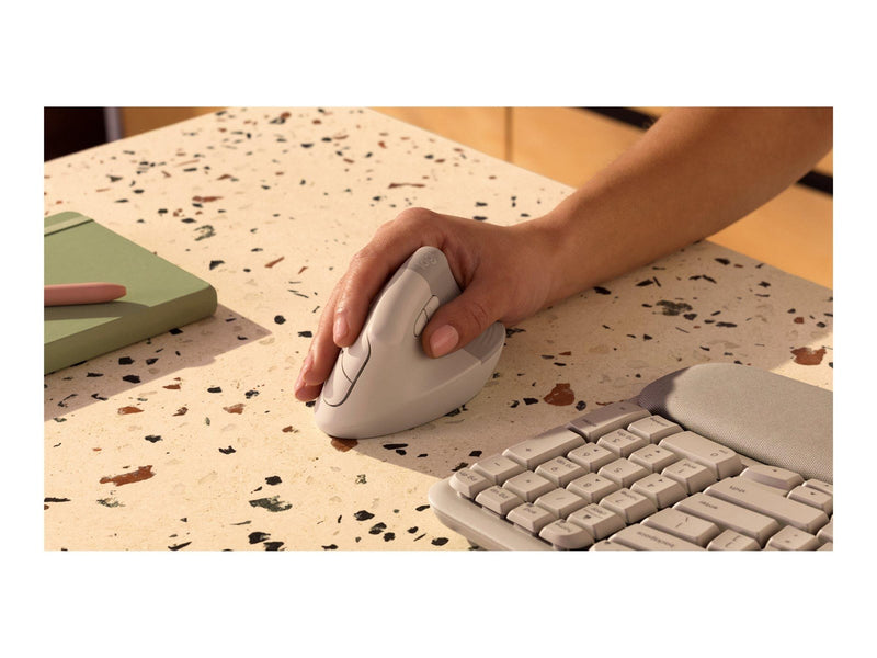 Logitech Lift Right Vertical - Sand - Vertical mouse (Sand)