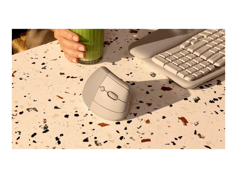 Logitech Lift Right Vertical - Sand - Vertical mouse (Sand)