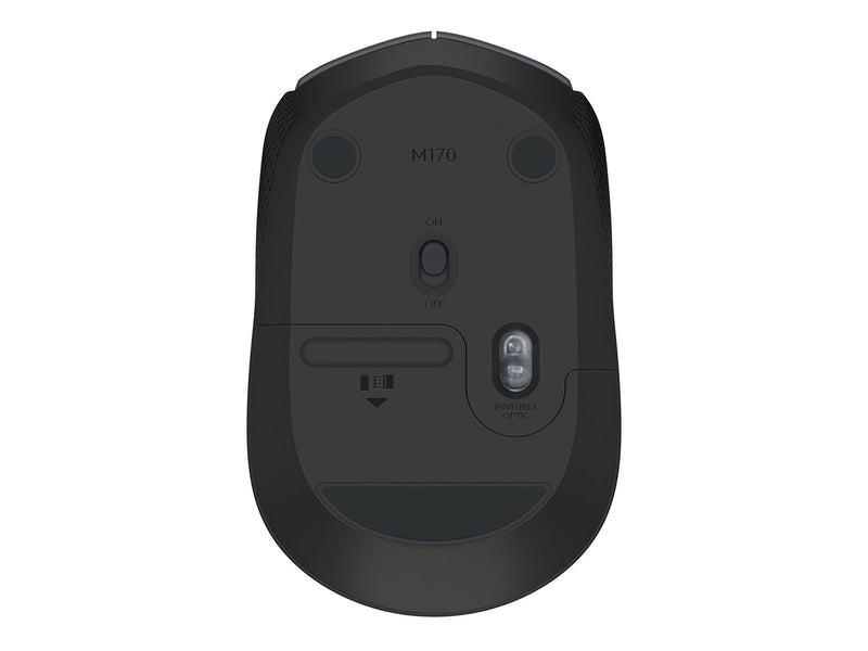 Logitech M170 Wireless Mouse - Grey - Maus (Schwarz)