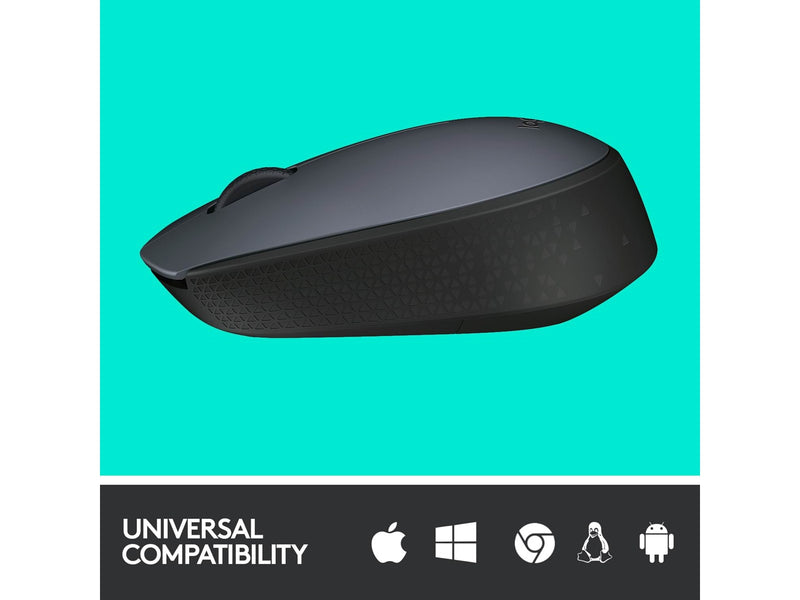 Logitech M170 Wireless Mouse - Grey - Maus (Schwarz)