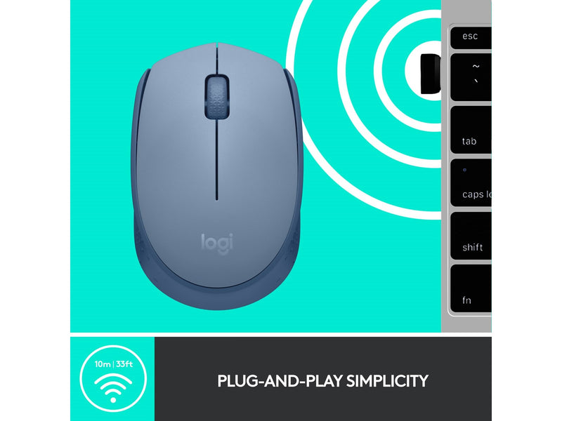 Logitech M171 Wireless - Maus (Blau)