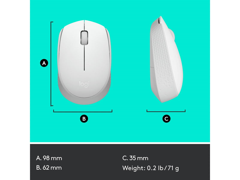 Logitech M171 Wireless - Maus (Weiß)