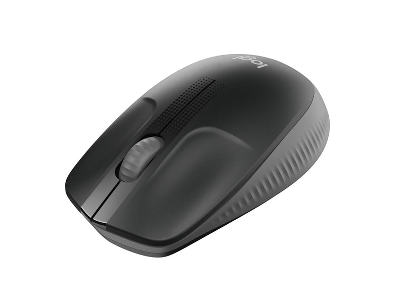 Logitech M190 Full-size Wireless Optical PC Mouse - Charcoal - Maus (Schwarz)