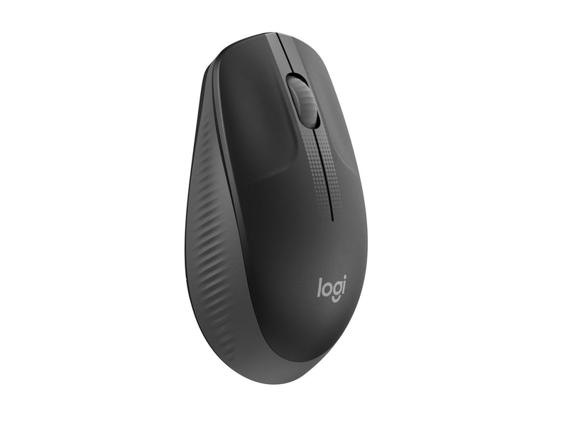 Logitech M190 Full-size Wireless Optical PC Mouse - Charcoal - Maus (Schwarz)
