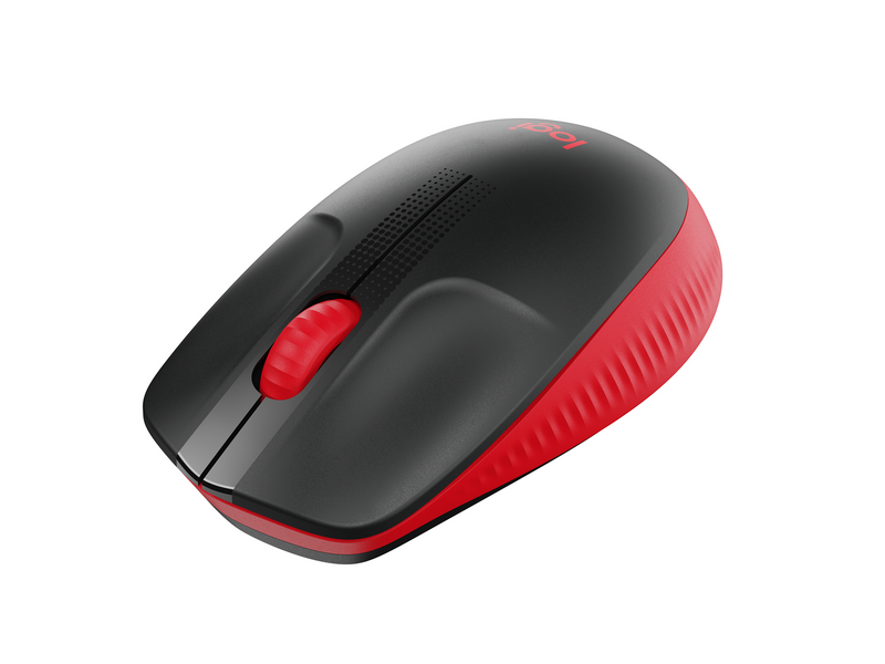 Logitech M190 Full-size Wireless Optical PC Mouse - Red - Maus (Rot)