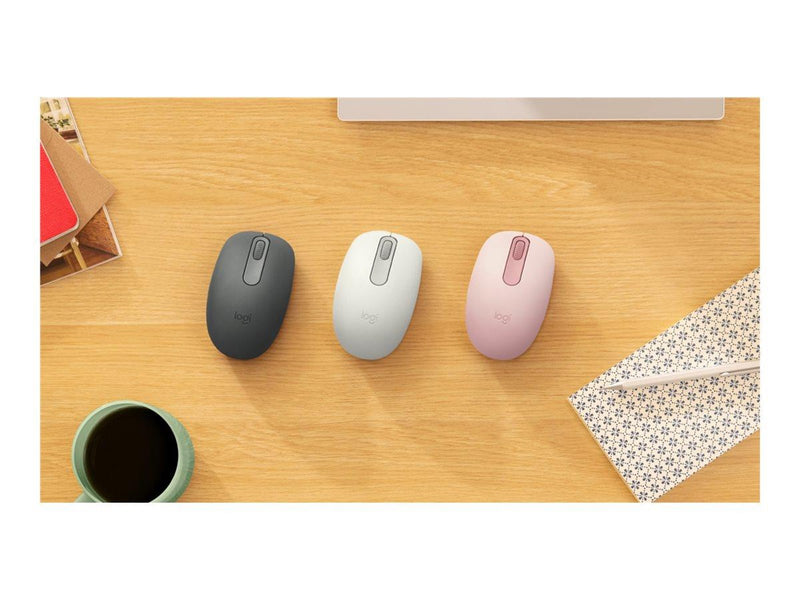 Logitech M196 (Off White) - Maus (Weiß)