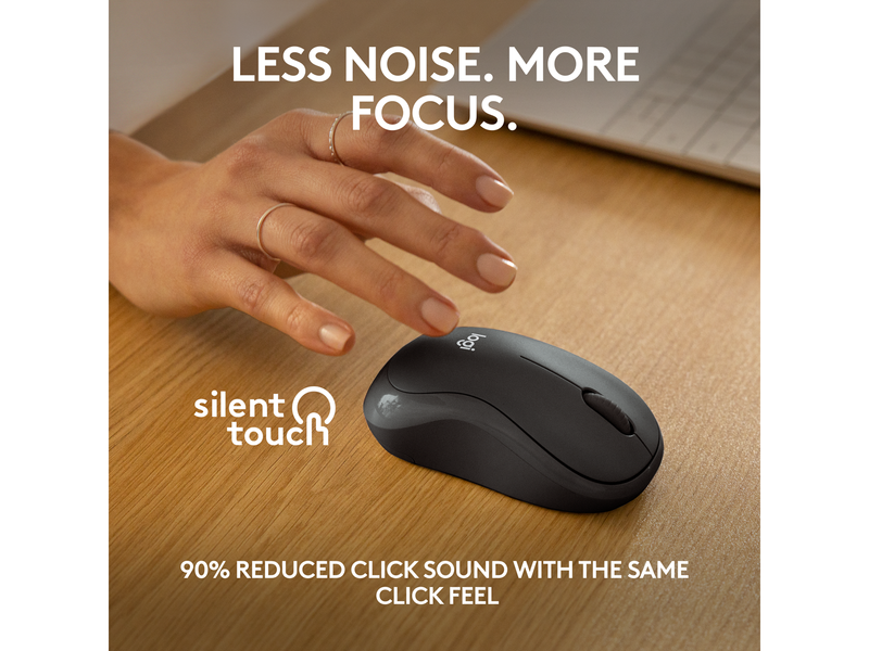 Logitech M240 Silent Bluetooth Mouse Graphite - Maus (Schwarz)