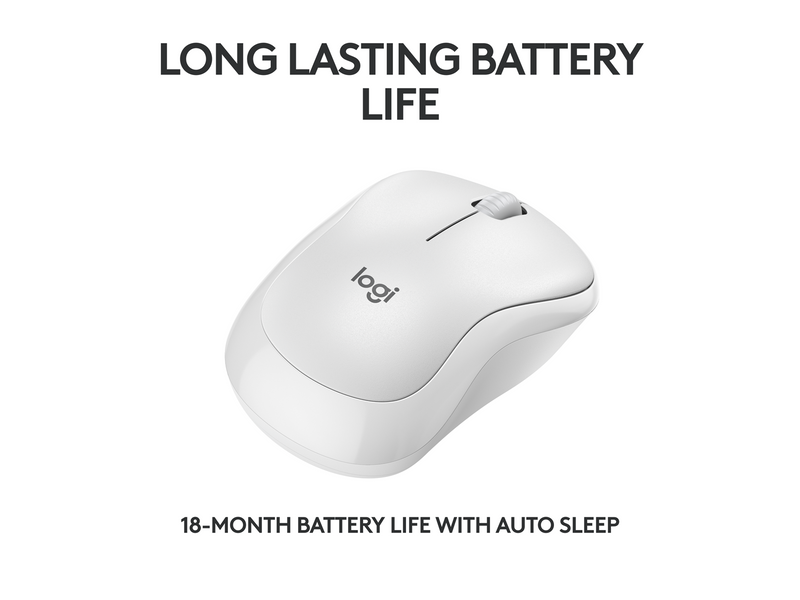 Logitech M240 Silent Bluetooth Mouse Off White - Maus (Weiß)