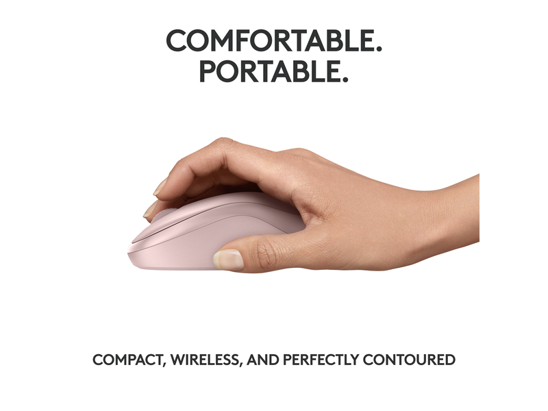 Logitech M240 Silent Bluetooth Mouse Rose - Maus (Pink)