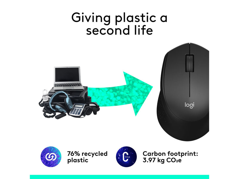 Logitech M330 Silent Plus - Maus (Schwarz)