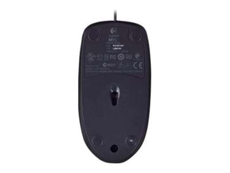 Logitech M90 HD Optical Mouse - Black - Maus (Schwarz)