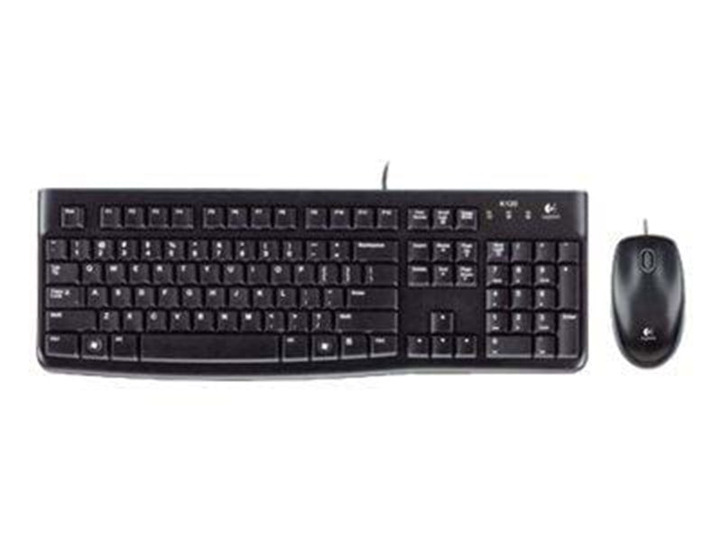 Logitech MK120 Desktop - CH - Tastatur & Maus Set - Schweiz - Schwarz