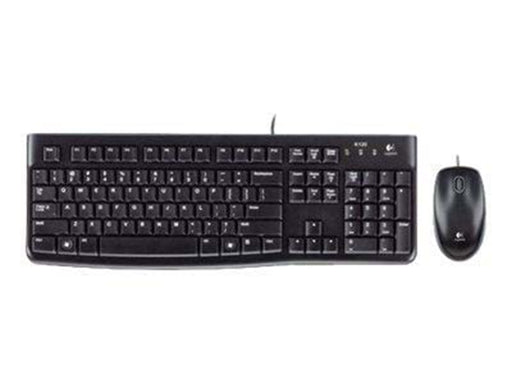 Logitech MK120 Desktop - UK - Tastatur & Maus Set - Englisch - Schwarz