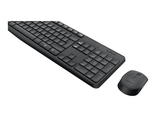 Logitech MK235 - keyboard and mouse set - Czech - Tastatur & Maus Set - Tschechisch - Schwarz