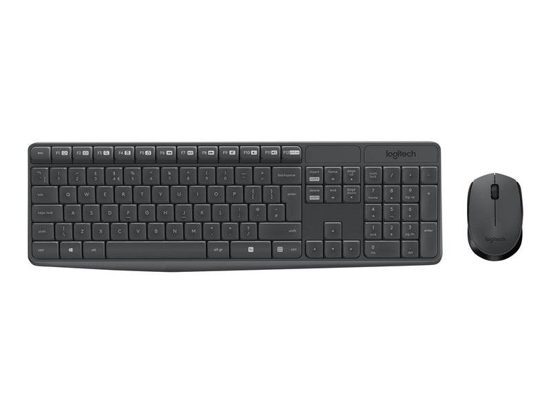 Logitech MK235 - keyboard and mouse set - Hungarian - Tastatur & Maus Set - Ungarisch - Schwarz